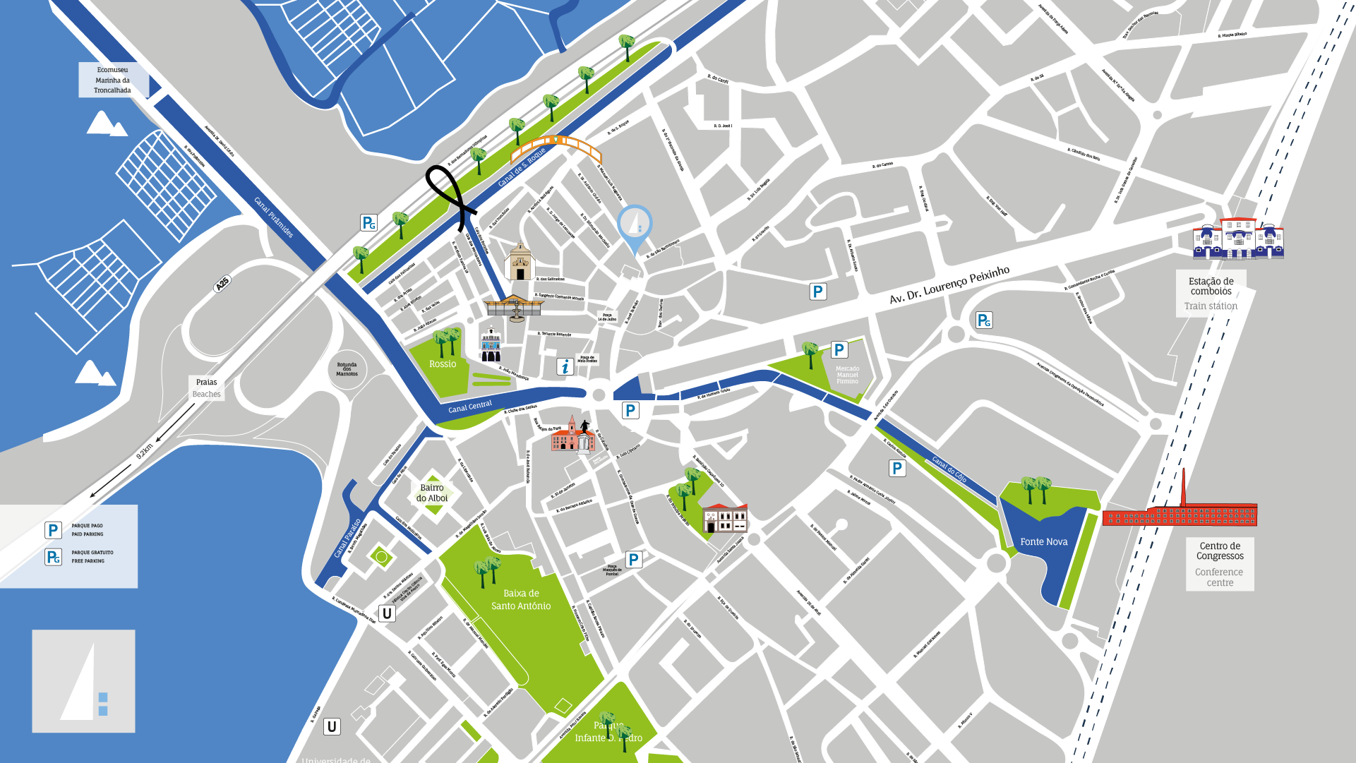 Experiment Aveiro - Mapa Turístico Cidade de Aveiro