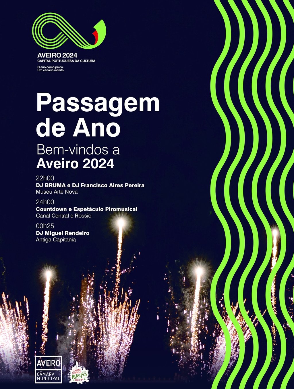 Programa Passagem de Ano 2025 Aveiro